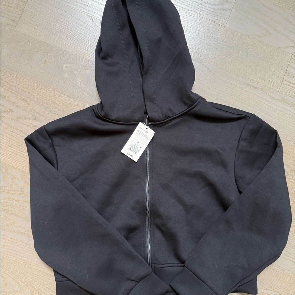 Target “A New Day” brand—Women’s Double Knit Zip Up Hoodie in Black